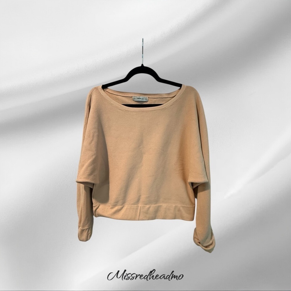 Zara Knit Beige Knit Long Sleeve